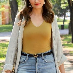 Workhall mustard yellow tank top